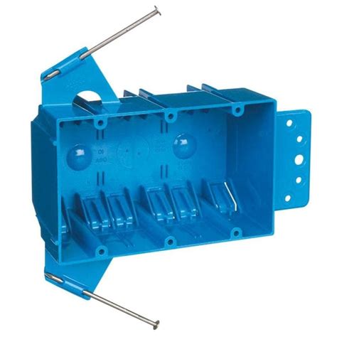 blue flat mount electrical outlet box|Electrical Box Mounting Brackets at Lowes.com.